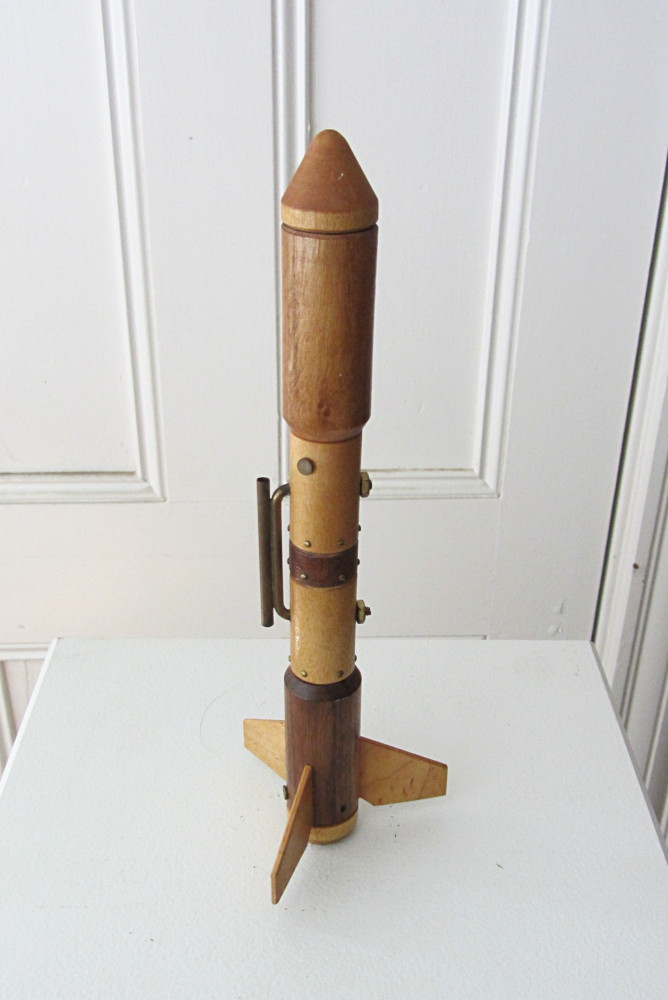 Wooden Rockets | Chris Taylor Art - Sculpture, SciArt