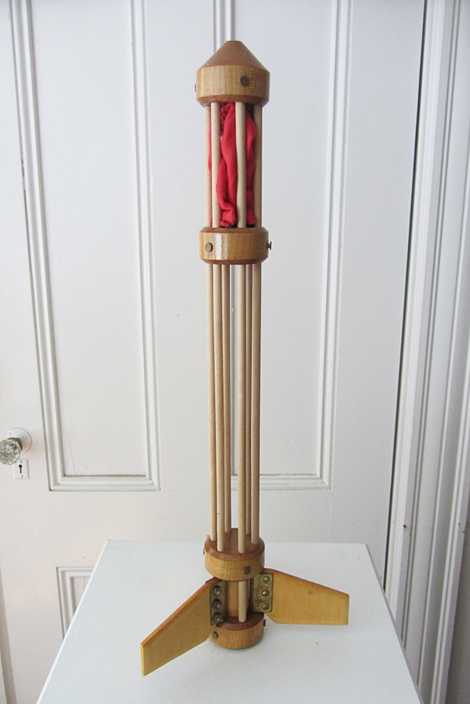 Wooden Rockets | Chris Taylor Art - Sculpture, SciArt